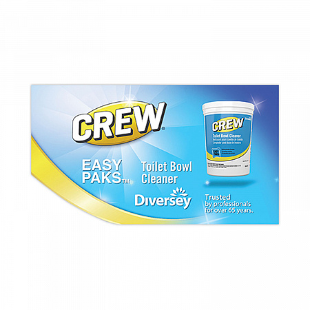 Crew Easy Paks Toilet Bowl Cleaner, Fresh Floral Scent, 0.5 oz Packet, 90 Packets/Tub, 2 Tubs/Carton (CBD540731)