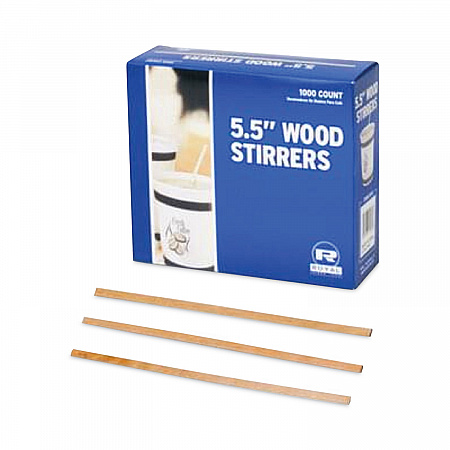 Wood Stir Sticks, 5.5