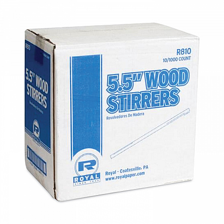 Wood Stir Sticks, 5.5