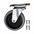Non-Marking Plate Casters, Swivel Mount Plate, 4
