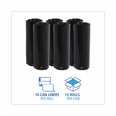 Low-Density Waste Can Liners, 16 gal, 1 mil, 24
