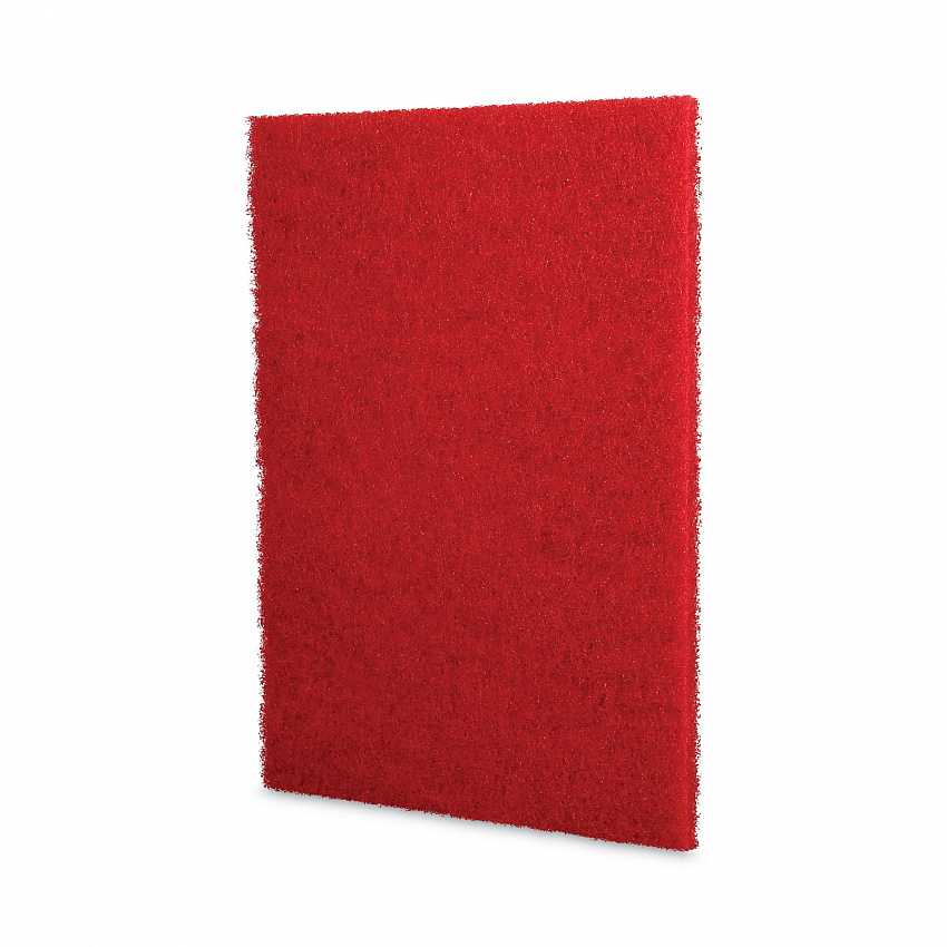 Buffing Floor Pads, 20 x 14, Red, 10/Carton (402014RED)