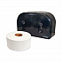Valay Plastic Mini Jumbo Bath Tissue Dispenser, Two Rolls, 9.75 x 15.87 x 5.25, Black (VT1003)