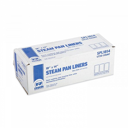 Steam Pan Liners for 1/3-Size Pans, Includes Twist-Ties, 18
