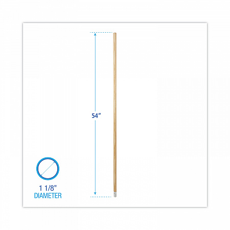 Lie-Flat Screw-In Mop Handle, 1.13