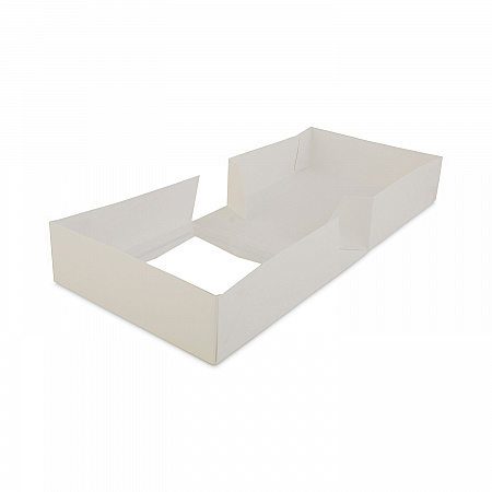 White Window Bakery Boxes with Attached Flip Top, 4-Corner Beers Design, 8 x 8 x 2.5, White, Paper, 200/Carton (24013)