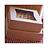 Kraft Window Bakery Boxes, 8 x 8 x 4, Brown, Paper, 150/Carton (24053K)