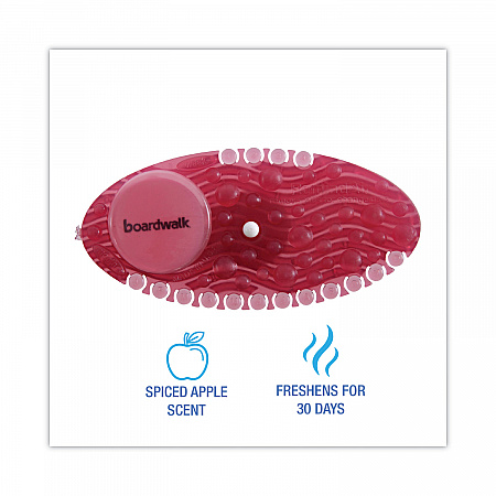 Curve Solid Air Freshener, Spiced Apple, Red, 10/Box (CURVESAP)