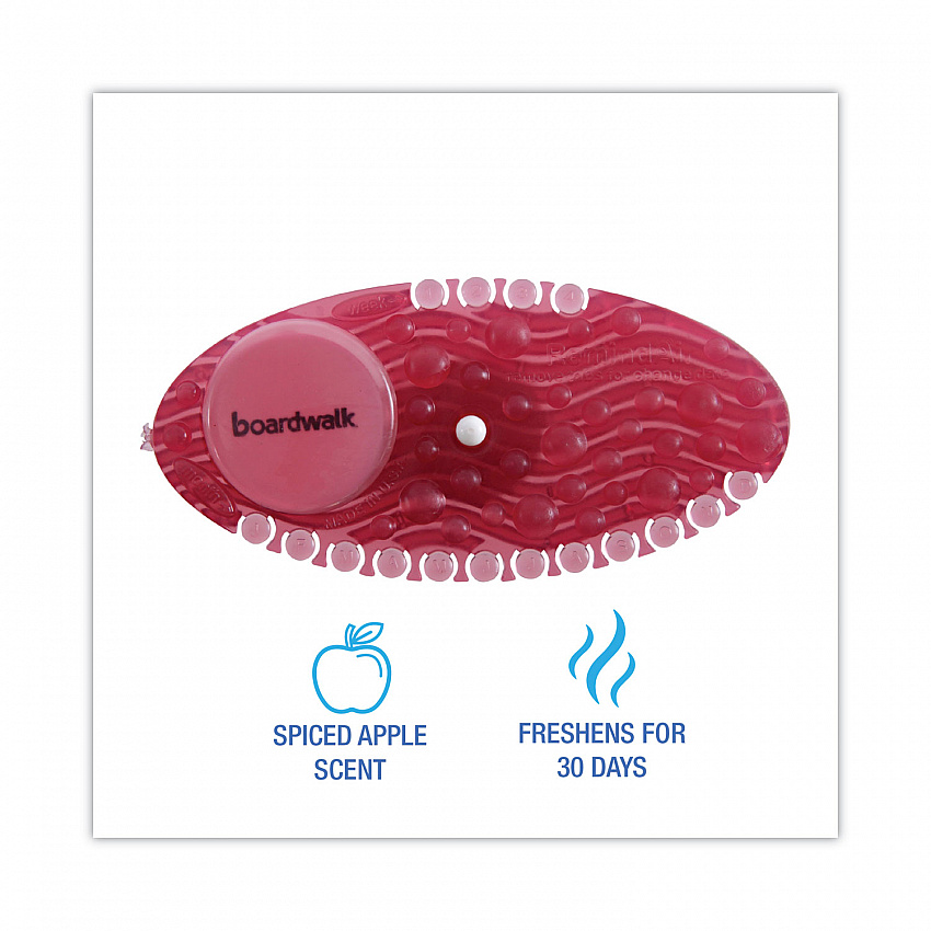 Curve Solid Air Freshener, Spiced Apple, Red, 10/Box (CURVESAP)