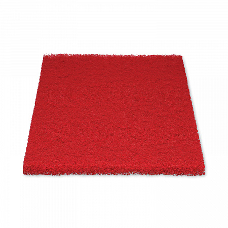Buffing Floor Pads, 28 x 14, Red, 10/Carton (402814RED)