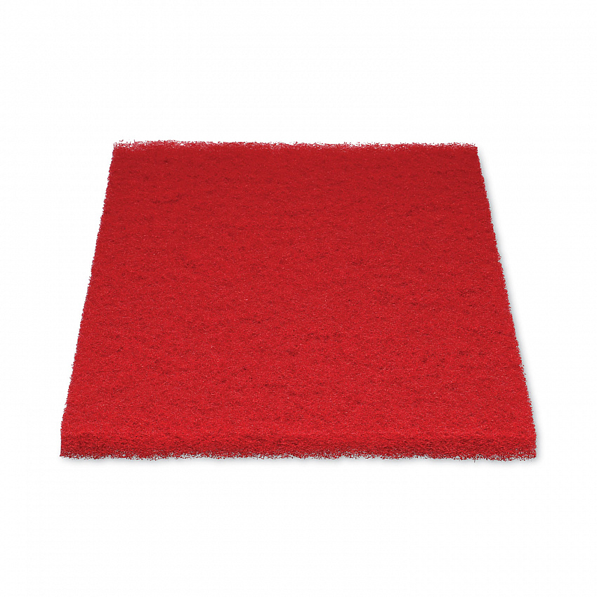 Buffing Floor Pads, 28 x 14, Red, 10/Carton (402814RED)