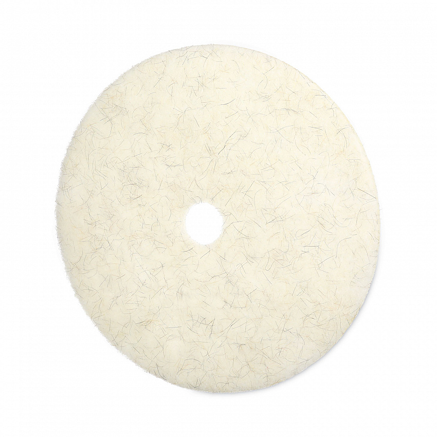 Natural Burnishing Floor Pads, 27" Diameter, White, 5/Carton (4027NAT)