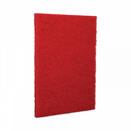 Buffing Floor Pads, 28 x 14, Red, 10/Carton (402814RED)