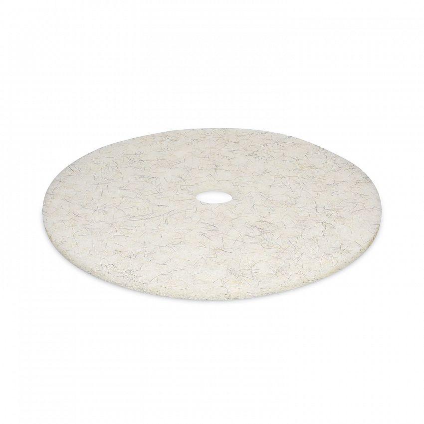 Natural Burnishing Floor Pads, 27" Diameter, White, 5/Carton (4027NAT)