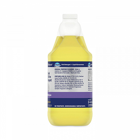 Manual Pot/Pan Dish Detergent, Lemon Scent, 1 gal Bottle, 4/Carton (57444CT)