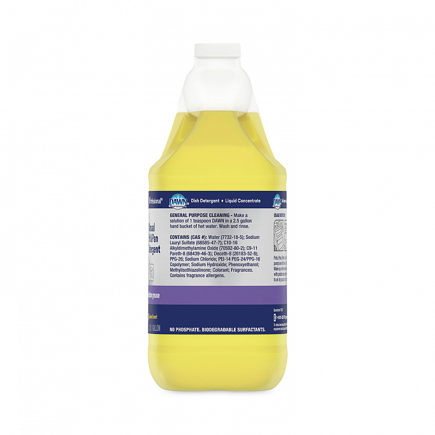 Manual Pot/Pan Dish Detergent, Lemon Scent, 1 gal Bottle, 4/Carton (57444CT)