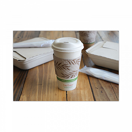 Hot Cup Sleeves, Fits 10, 12, 16, 20 oz Cups, Natural, 1,000/Carton (SLPALG)