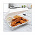 Insulated Foam Hinged Lid Containers, 3 Compartments, 9.3 x 9.5 x 3, White, 100/Sleeve, 2 Sleeves/Carton (95HT3)