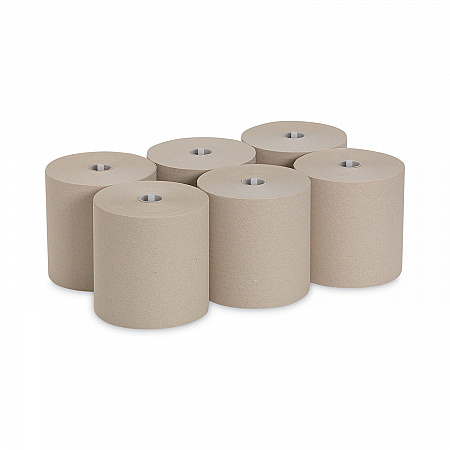 SofPull Hardwound Roll Paper Towel, Nonperforated, 1-Ply, 7.87