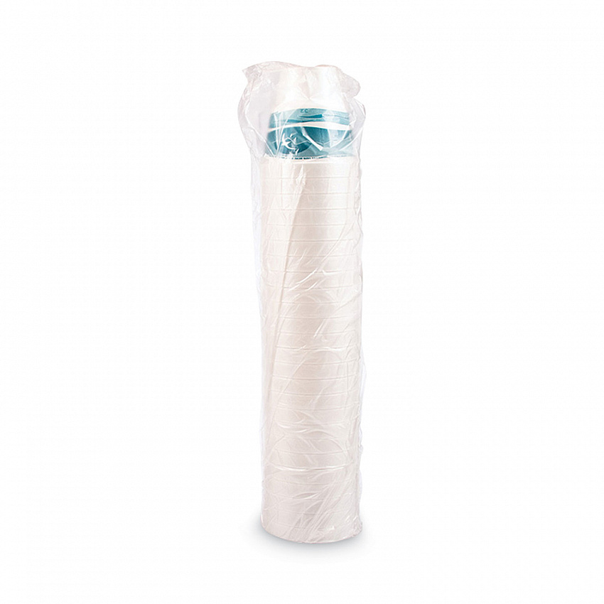 J Cup Insulated Foam Pedestal Cups, 32 oz, White/Teal, 25/Sleeve, 20 Sleeves/Carton (32AJ32H)