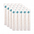 J Cup Insulated Foam Pedestal Cups, 32 oz, White/Teal, 25/Sleeve, 20 Sleeves/Carton (32AJ32H)