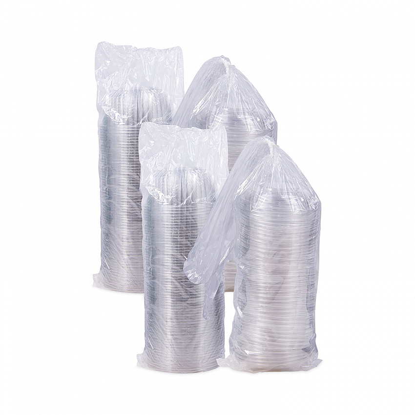 PresentaBowls Bowl/Lid Combo-Paks, 48 oz, Clear, Plastic, 126/Carton (C48BCD)