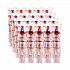 Paper Hot Drink Cups in Bistro Design, 8 oz, Maroon, 50/Bag, 20 Bags/Carton (378SI)