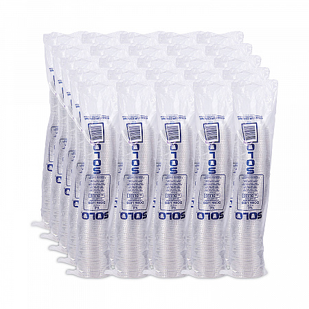 Dome-Top Cold Cup Lids, Fits 2.5 oz to 9 oz Cold Cups, Plastic, Clear, 2,500/Carton (DL620)