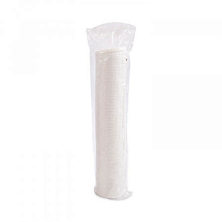 Lift Back and Lock Tab Cup Lids for Foam Cups, Fits 10 oz Solo Trophy Hot/Cold Drink Cups, Plastic, White, 2,000/Carton (DLX10R)