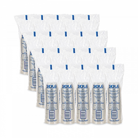 SoloServe Dome Cup Lids, Fits 5 oz to 8 oz Containers, Plastic, Clear, 50/Pack, 20 Packs/Carton (SDL58)