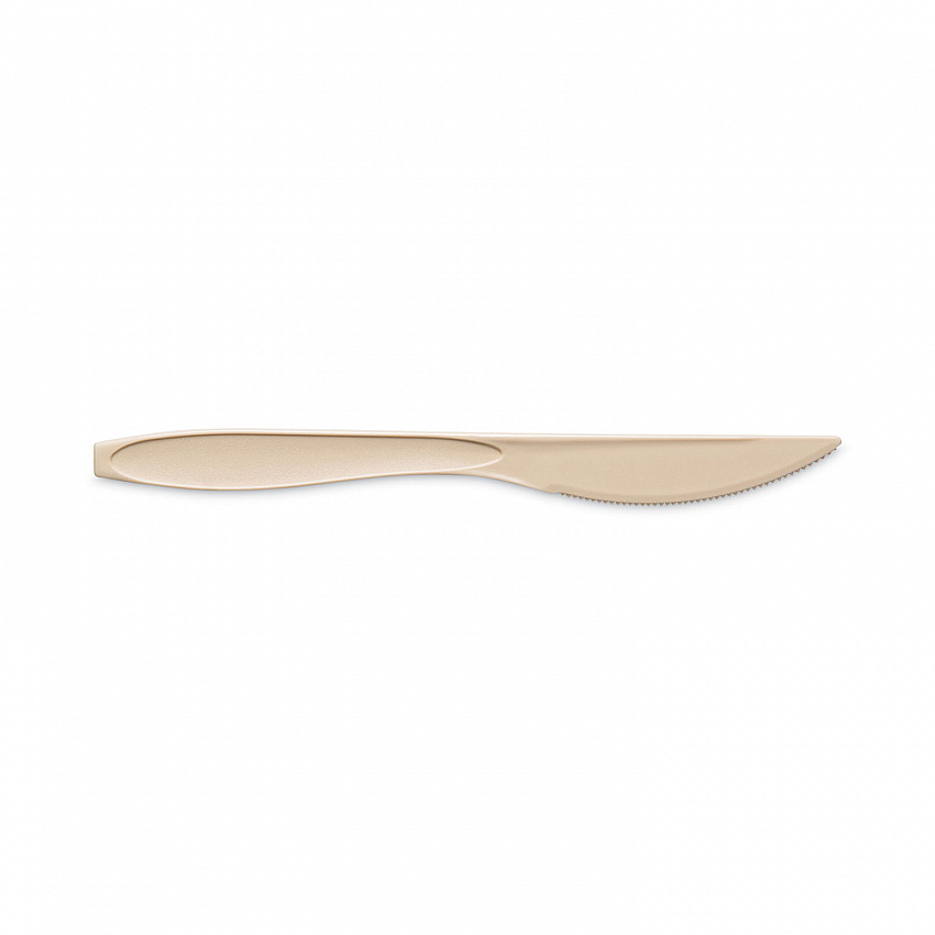 Medium Weight Polystyrene Knives, Plastic, Champagne, 1,000/Carton (RSAK)