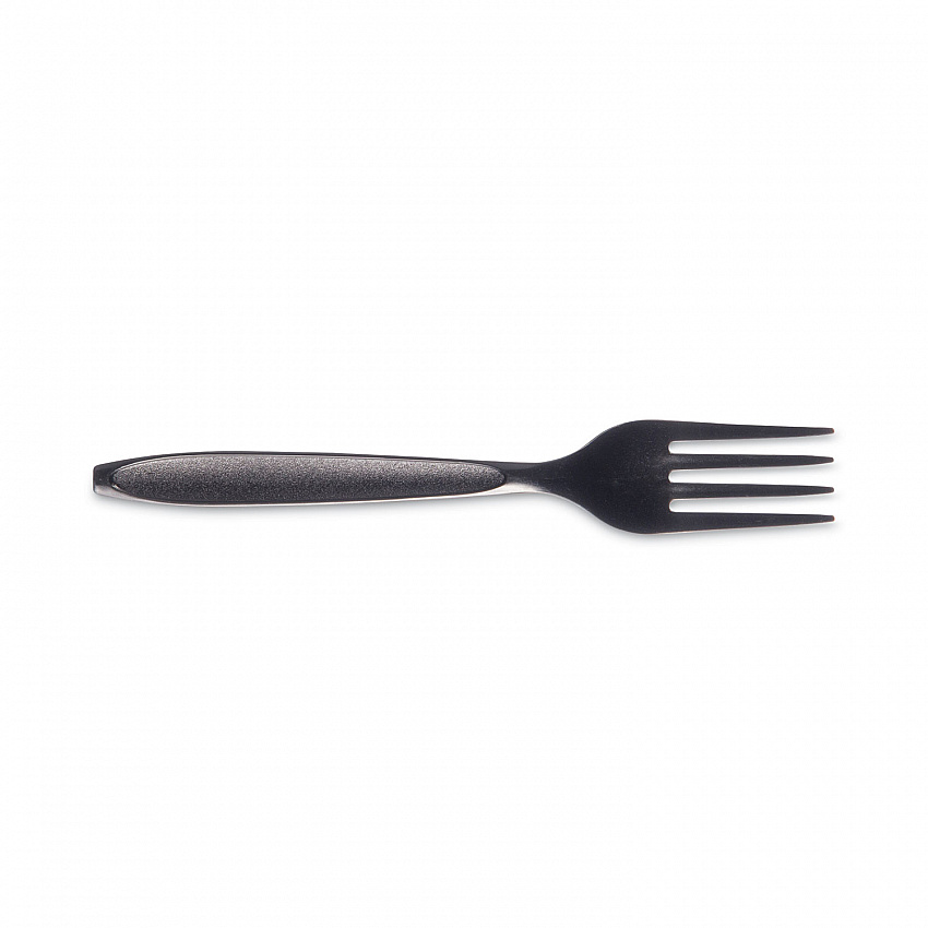 Reliance Classic Plastic Cutlery, Medium Heavyweight Fork, Black, 1,000/Carton (RSKF0004)
