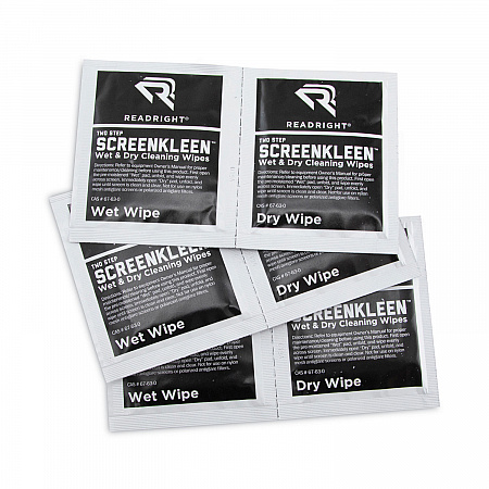 Two Step ScreenKleen Wet and Dry Cleaning Wipes, 5 x 5, Unscented, 40/Box (RR1305)