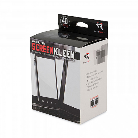 Alcohol-Free ScreenKleen Wet Wipes, Cloth, 5 x 5, Unscented, 40/Box (RR1391)