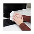HandKleen Premoistened Antibacterial Wipes, Cloth, 5.5 x 6.5, Unscented, White, 70/Tub (RR1460)