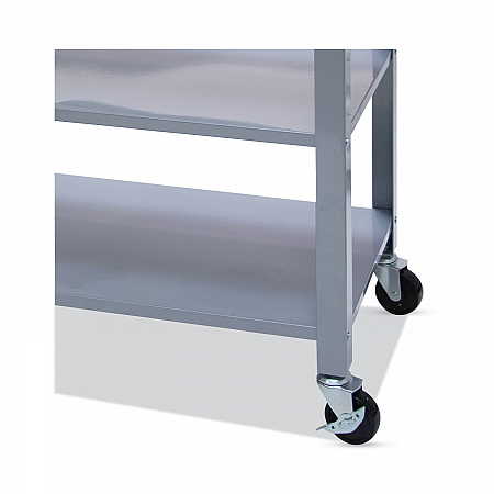 Countertop Serving Cart, Wood, 3 Shelves, 3 Drawers, 35.5