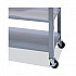 Countertop Serving Cart, Wood, 3 Shelves, 3 Drawers, 35.5