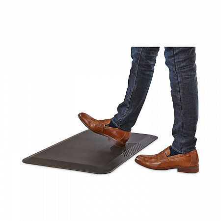 Anti-Fatigue Mat, Rectangular, Black Textured Surface, 20