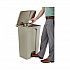Large Capacity Plastic Step-On Receptacle, 23 gal, Plastic, Tan (9923TN)