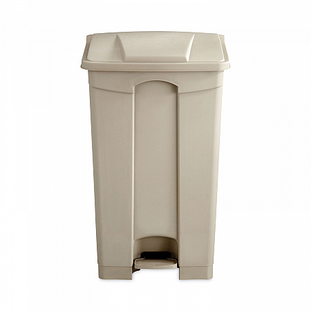 Large Capacity Plastic Step-On Receptacle, 23 gal, Plastic, Tan (9923TN)