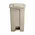 Large Capacity Plastic Step-On Receptacle, 23 gal, Plastic, Tan (9923TN)