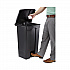 Large Capacity Plastic Step-On Receptacle, 23 gal, Plastic, Black (9923BL)