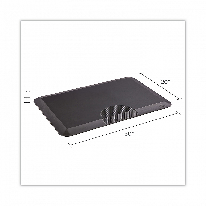 Anti-Fatigue Mat, Rectangular, Black Textured Surface, 20" x 30" (2110BL)