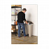 Large Capacity Plastic Step-On Receptacle, 23 gal, Plastic, Tan (9923TN)