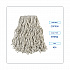 Banded Cotton Mop Head, #24, White, 12/Carton (CM02024S)