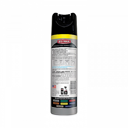Stainless Steel Cleaner and Polish, 17 oz Aerosol Spray, 6/Carton (49CT)