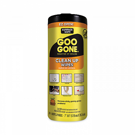 Clean Up Wipes, 1-Ply, 8 x 7, Citrus Scent, White, 24/Canister, 4 Canisters/Carton (2000)