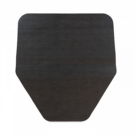 Komodo Urinal Mat, Shield-Shaped, Gray Smooth Surface, 18