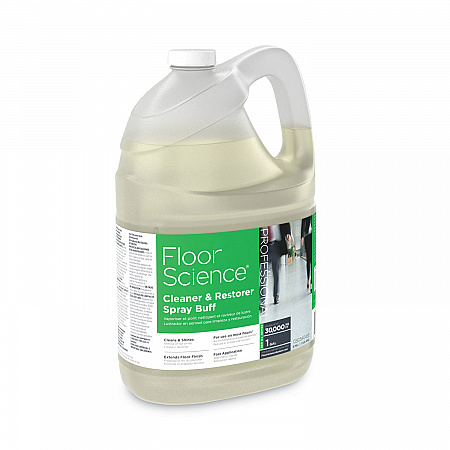 Floor Science Cleaner/Restorer Spray Buff, Citrus Scent, 1 gal Bottle, 4/Carton (CBD540458)