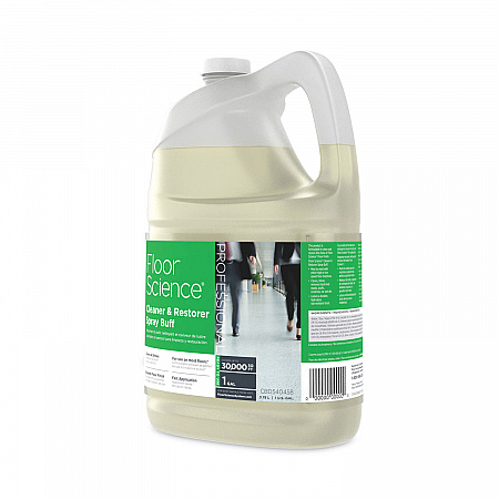Floor Science Cleaner/Restorer Spray Buff, Citrus Scent, 1 gal Bottle, 4/Carton (CBD540458)